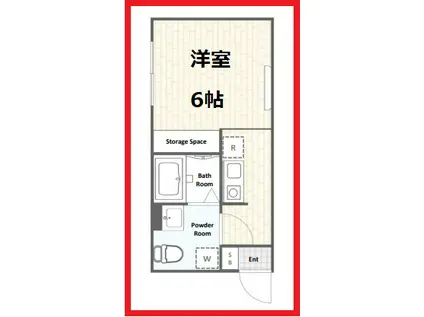 ビーオーメゾン日暮里(ワンルーム/3階)の間取り写真