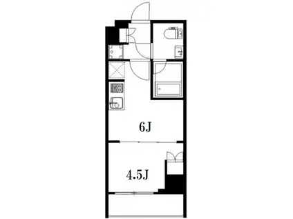 ハーモニーレジデンス095(1DK/9階)の間取り写真