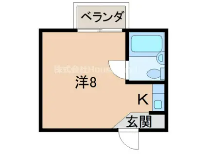 グランセオ屋形(ワンルーム/2階)の間取り写真