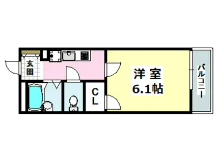 レオパレスJNA(1K/1階)の間取り写真