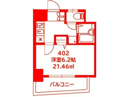 PAUIOWNIA-VALLEY-TAKE1 岸根公園(1K/4階)の間取り写真