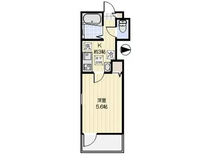 CASSIA錦糸町(1K/8階)の間取り写真