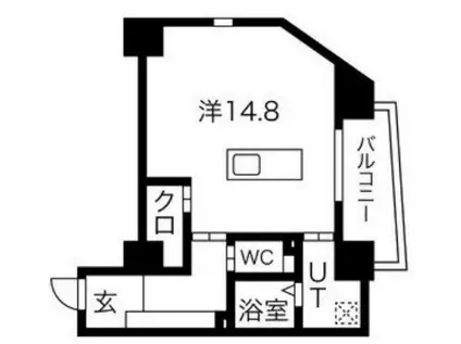 オーゼットカーサ(ワンルーム/5階)の間取り写真