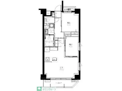 S-RESIDENCE東浦和AGUA(2LDK/2階)の間取り写真