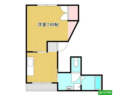 ブリリオ(1K/1階)の間取り写真