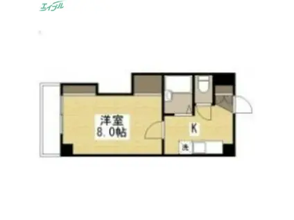 ロジェ芳泉(1K/2階)の間取り写真