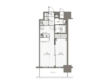 LA DOUCEUR天満(1LDK/3階)の間取り写真