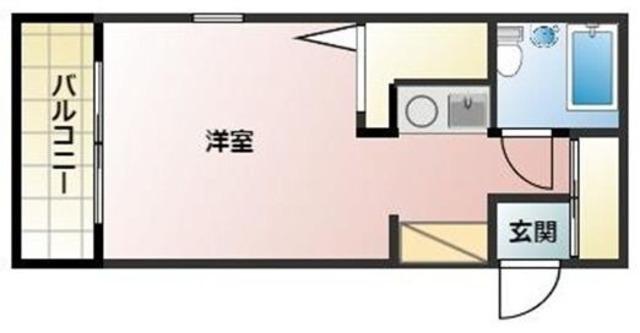 プラティーク荻窪(ワンルーム/1階)の間取り写真