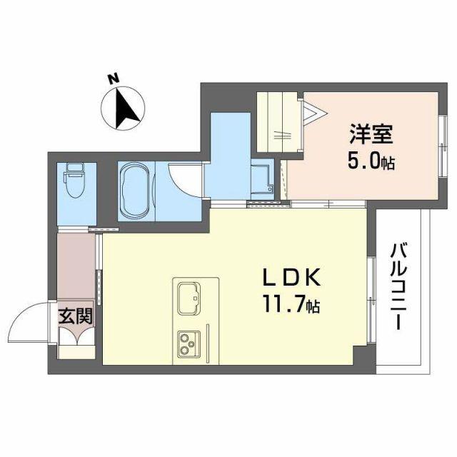 シャーメゾン コア八日町(1LDK/3階)の間取り写真