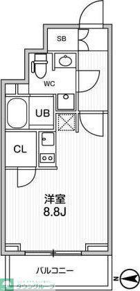 GRACIA PLACE HIKIFUNE(ワンルーム/7階)の間取り写真