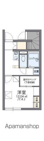 レオパレスウィステリア(1K/1階)の間取り写真
