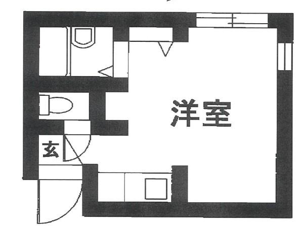 エリツィン坂元町(ワンルーム/2階)の間取り写真