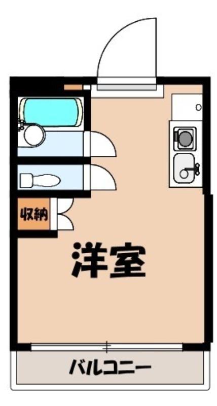 グランコート伊勢崎(ワンルーム/3階)の間取り写真