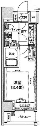 アイルイムーブル向島(1K/7階)の間取り写真