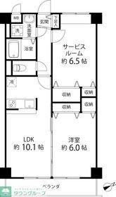 エコーヒルズ神代(2LDK/3階)の間取り写真