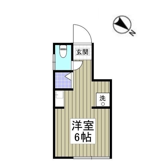 コートM&APART7(ワンルーム/1階)の間取り写真