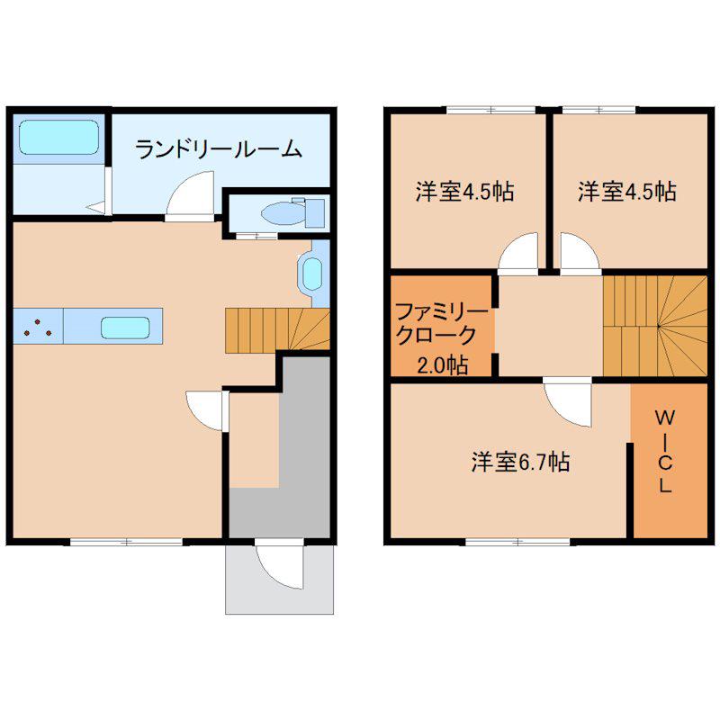さくらはうす神立(3LDK/1階)の間取り写真