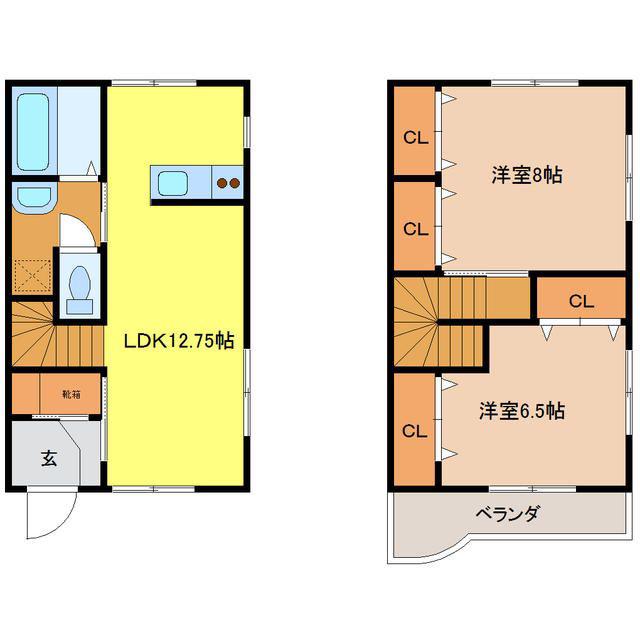 DU.ORGEL.ST26 (2LDK/2階)の間取り写真
