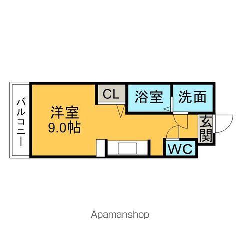 S&F MANSION(ワンルーム/1階)の間取り写真