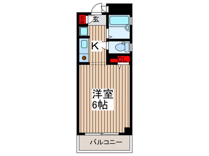 Y・S・T・東大宮(1K/2階)の間取り写真