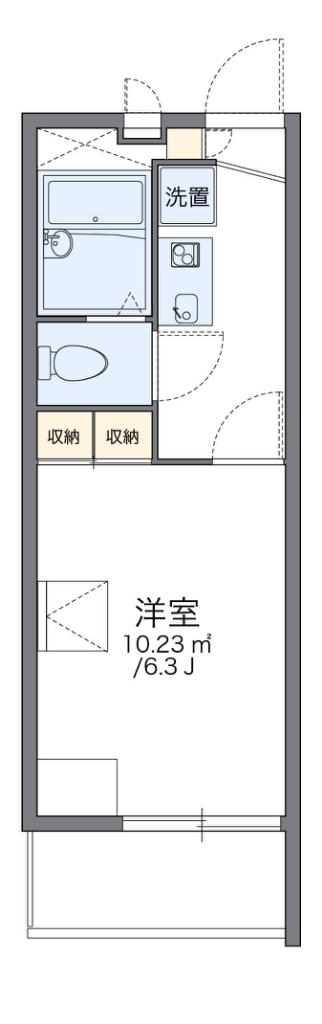 レオパレス大池橋(1K/3階)の間取り写真