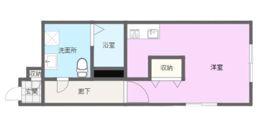 LUORE吹上(ワンルーム/1階)の間取り写真