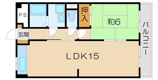 サンシャイン佐野I(1LDK/2階)の間取り写真