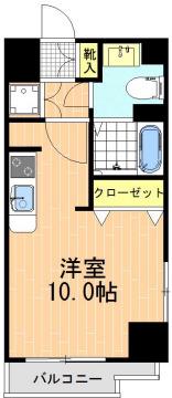 グローブ立花(1K/7階)の間取り写真