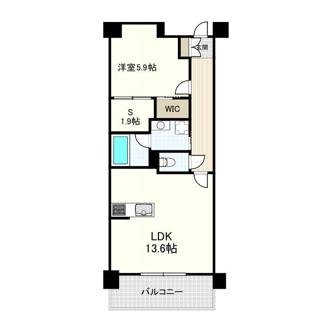 オーパスレジデンス吉祥寺(1SLDK/3階)の間取り写真