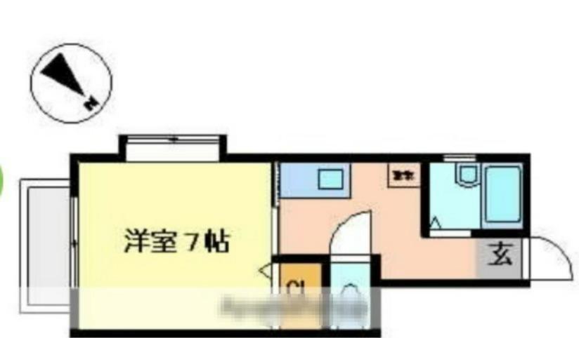 サントロぺB(1K/1階)の間取り写真
