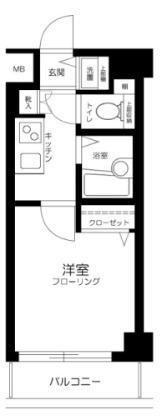 トーシンフェニックス上北沢ツインコート(1K/3階)の間取り写真