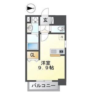 THE RESIDENCE SHIGAHONDORI(ワンルーム/7階)の間取り写真