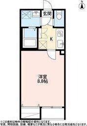 BENE SOPHIA(1K/3階)の間取り写真