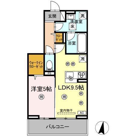 -RESIDENCEM&K(1LDK/1階)の間取り写真