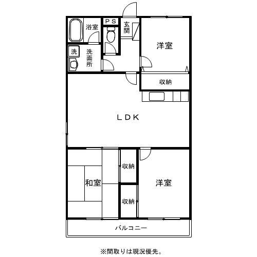 レジデンス17番館(3LDK/4階)の間取り写真