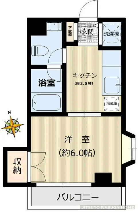カーサ千寿 2階階 間取り