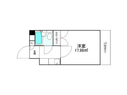 セザール名古屋(1K/4階)の間取り写真