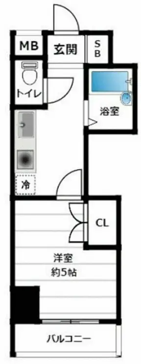 ロイヤルパレス目黒 5階階 間取り