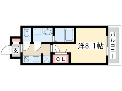 アドバンス新大阪3(1K/3階)の間取り写真