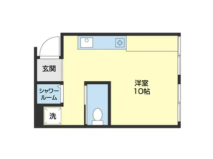 NKビル(ワンルーム/1階)の間取り写真