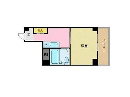 スタンドアップ和歌山(1K/2階)の間取り写真