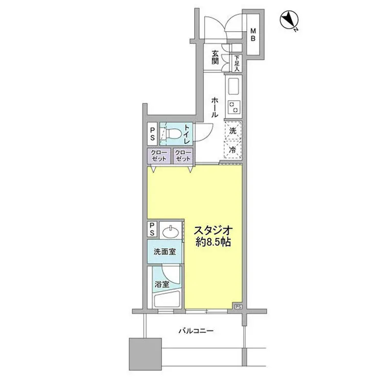 パークフラッツ横濱公園 6階階 間取り