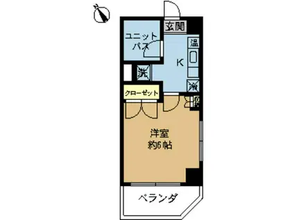 プレステージ新潟(1K/3階)の間取り写真