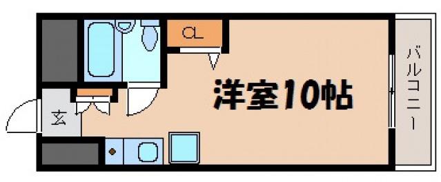 レジェンド船越南(ワンルーム/4階)の間取り写真