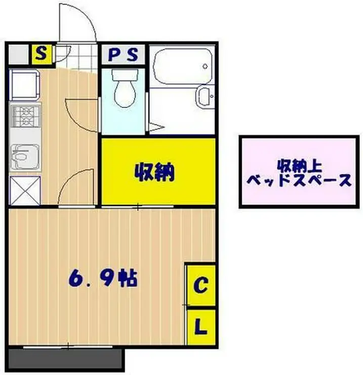 レオパレスヴァンサンカン 2階階 間取り