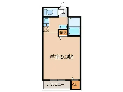 SOLE(ワンルーム/3階)の間取り写真