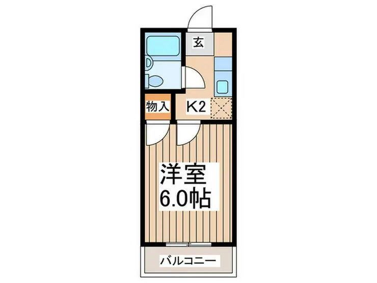 キャッスルカナン 2階階 間取り