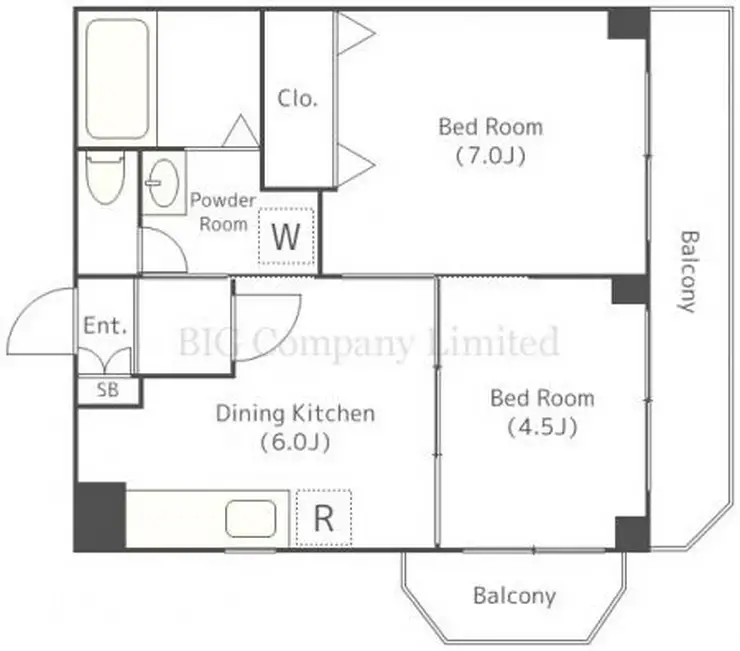 クリア上野毛通り 4階階 間取り