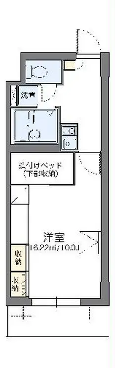 レオパレスパルコートC 3階階 間取り