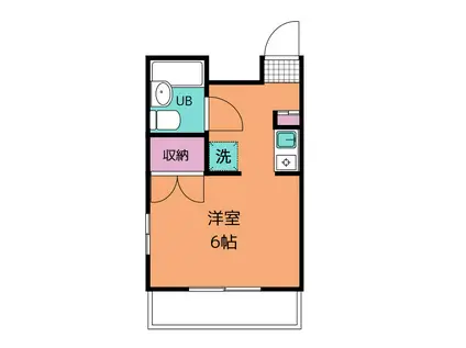 吉祥寺ハイツ(ワンルーム/4階)の間取り写真